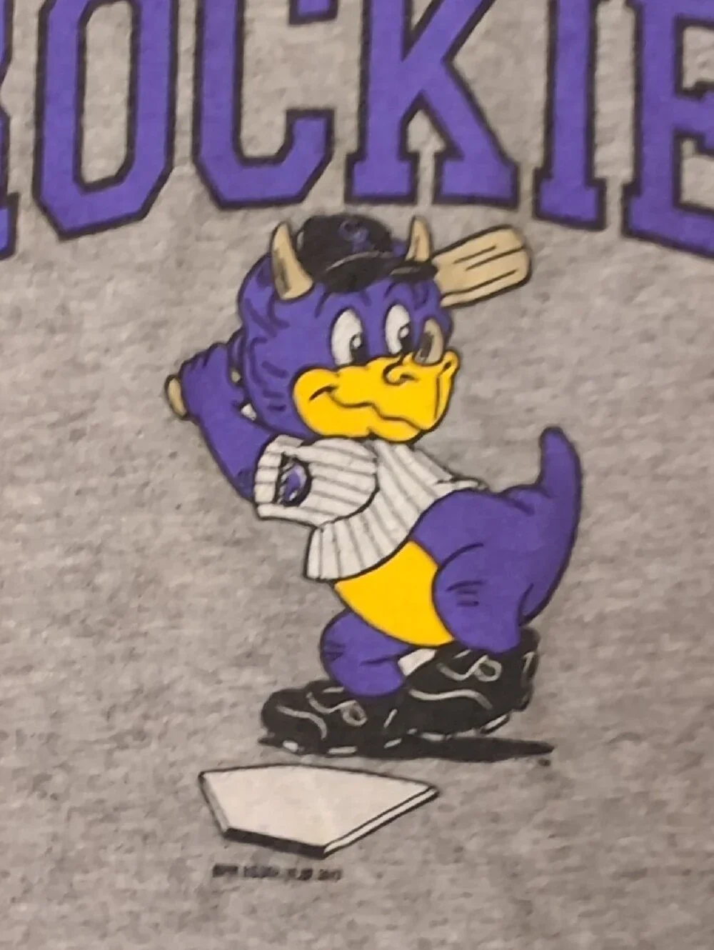 Colorado Rockies Dinger Kids Grey Short-Sleeve Graphic Tee
